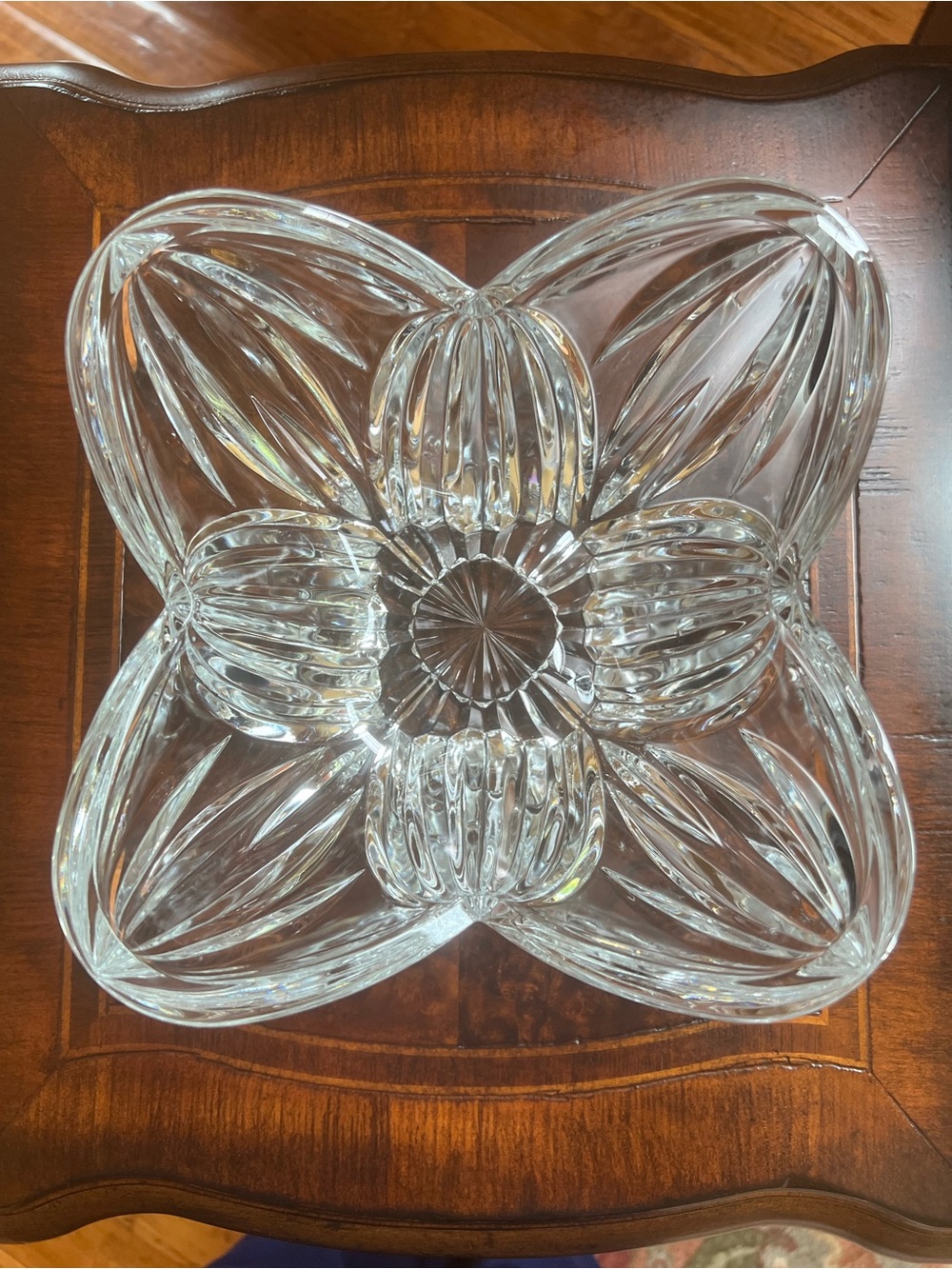 Mikasa Bowl Crystal Glass Lead Free Decor
